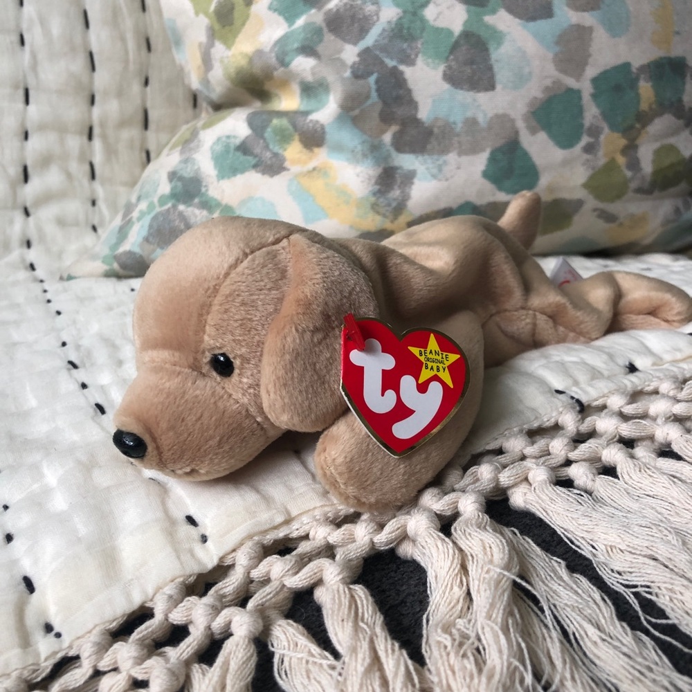 Ty Beanie Baby Fetch the Dog 1998